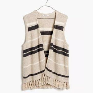Madewell Coastward Fringe Sweater-Vest